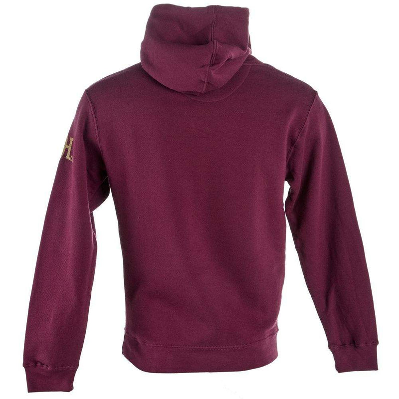 Red Dirt Hat Company Mens Maroon Logo Hoodie