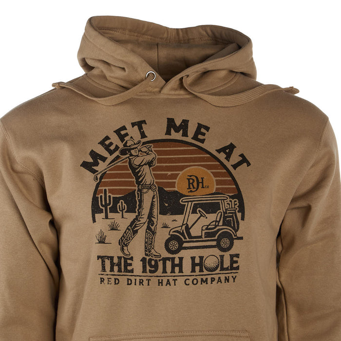 Red Dirt Hat Company Men's Tan Quittin' Time Hoodie