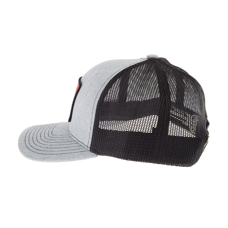 Red Dirt Hat Company Boone Grey Black Cap
