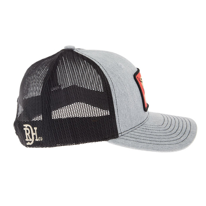 Red Dirt Hat Company Boone Grey Black Cap