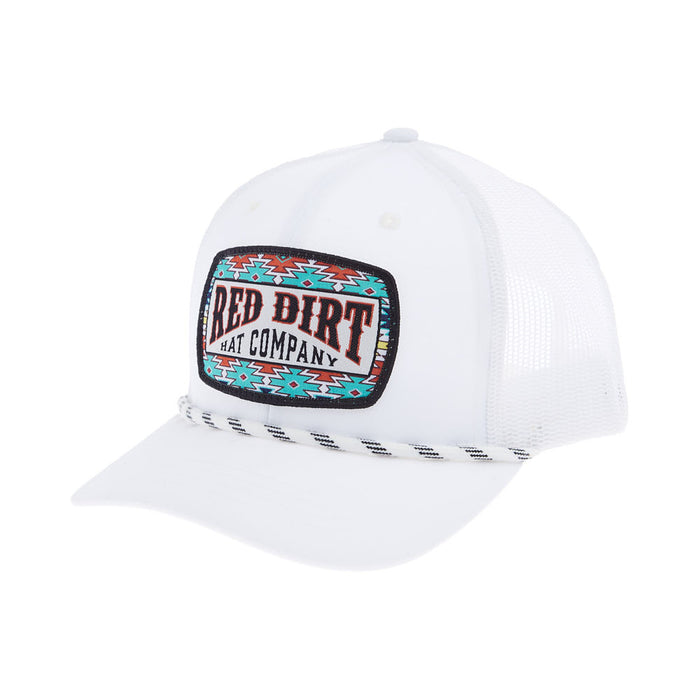 Red Dirt Hat Company Youth Boss Hog White Cap
