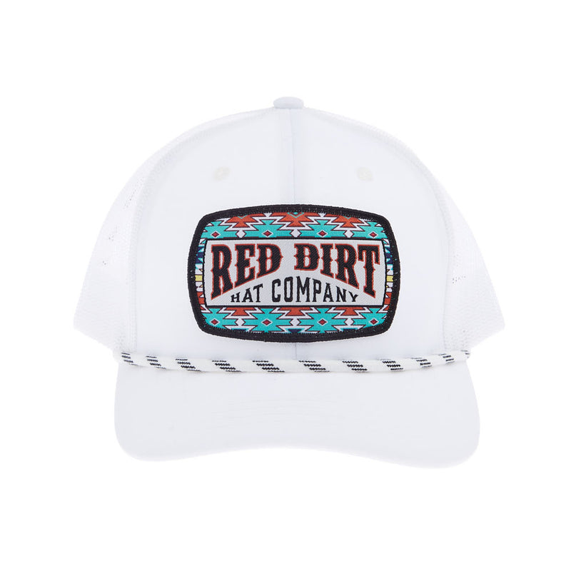 Red Dirt Hat Company Youth Boss Hog White Cap