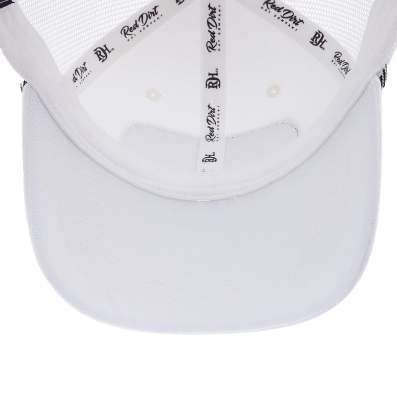 Red Dirt Hat Company Youth Boss Hog White Cap