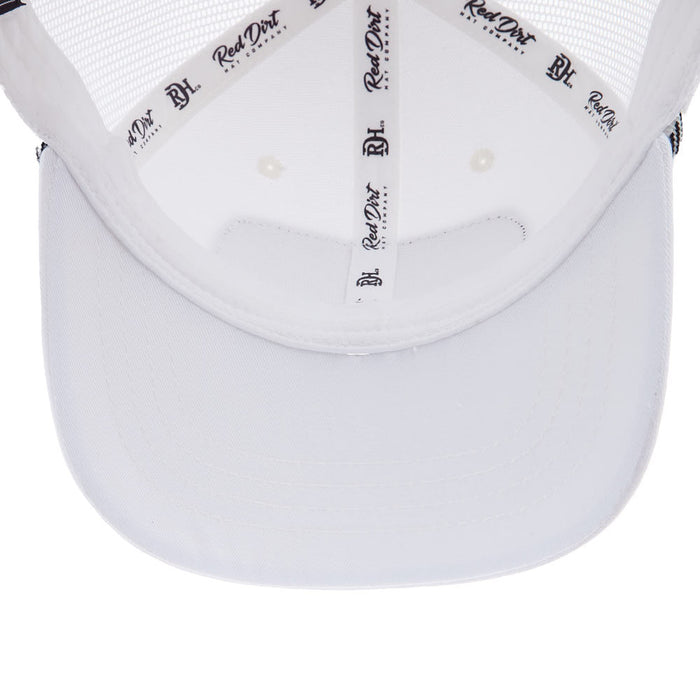 Red Dirt Hat Company Youth Boss Hog White Cap