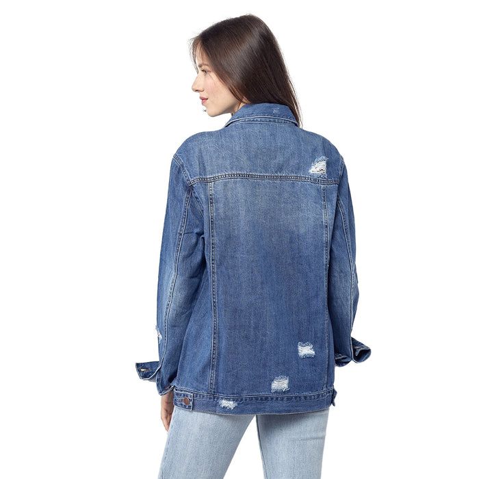 Risen Jeans Womens Loose Fit 90s Jacket