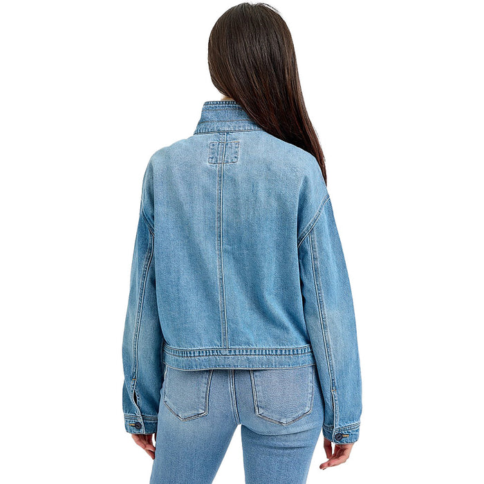 Risen Jeans Women's Medium Wash Short Jacket