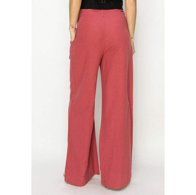 Risen Jeans Women's Linen Slouch Brick Trousers