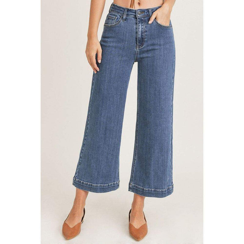 Risen Jeans Women's Ankle Wide Leg Jeans