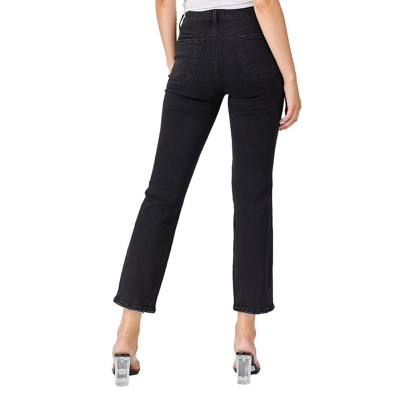 Risen Jeans Women's Black Distressed Jeans