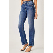 Risen Jeans Womens Mid Rise Slim Relaxed Jeans
