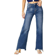 Risen Jeans Women's High Rise Wide Leg Jeans