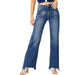 Risen Jeans Women's High Rise Wide Leg Jeans