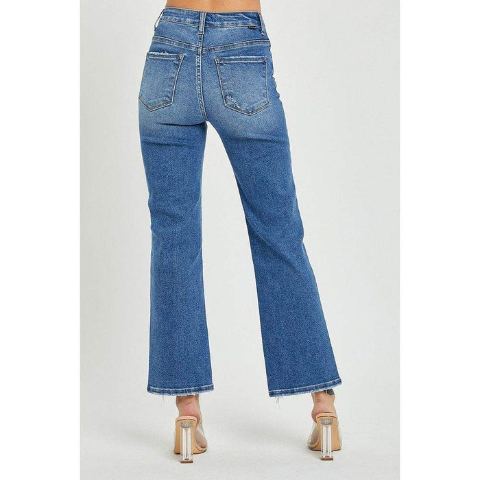 Risen Jeans Women's Dark High Rise Relaxed Jeans
