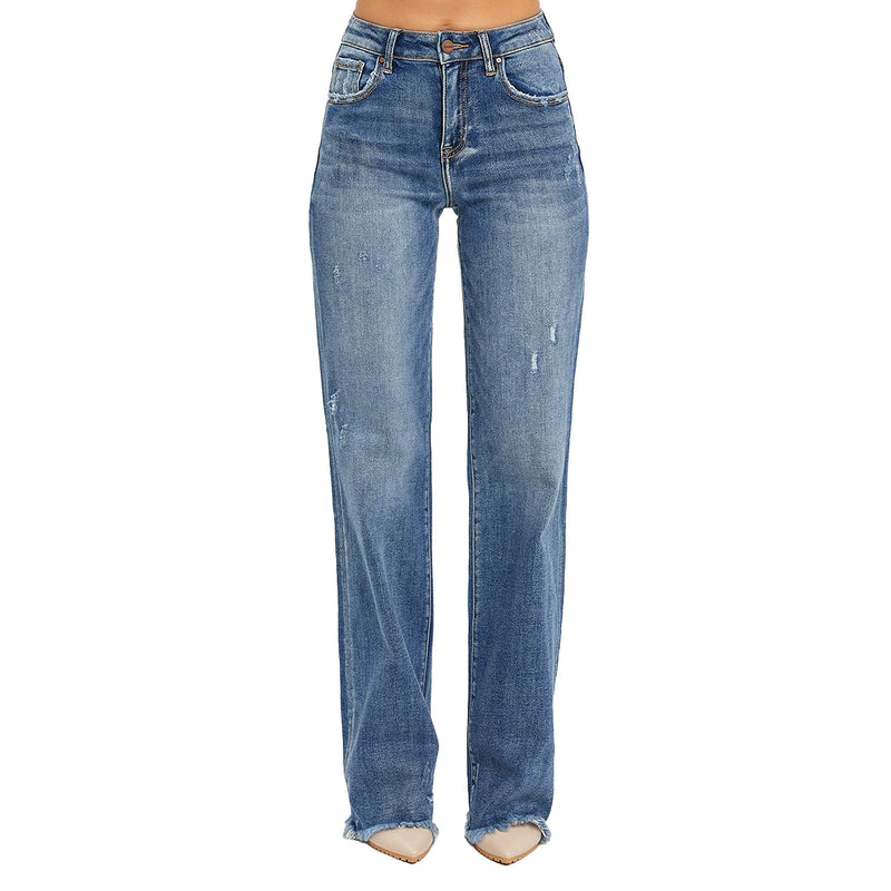 Risen Jeans Women's Dark High Rise Jeans
