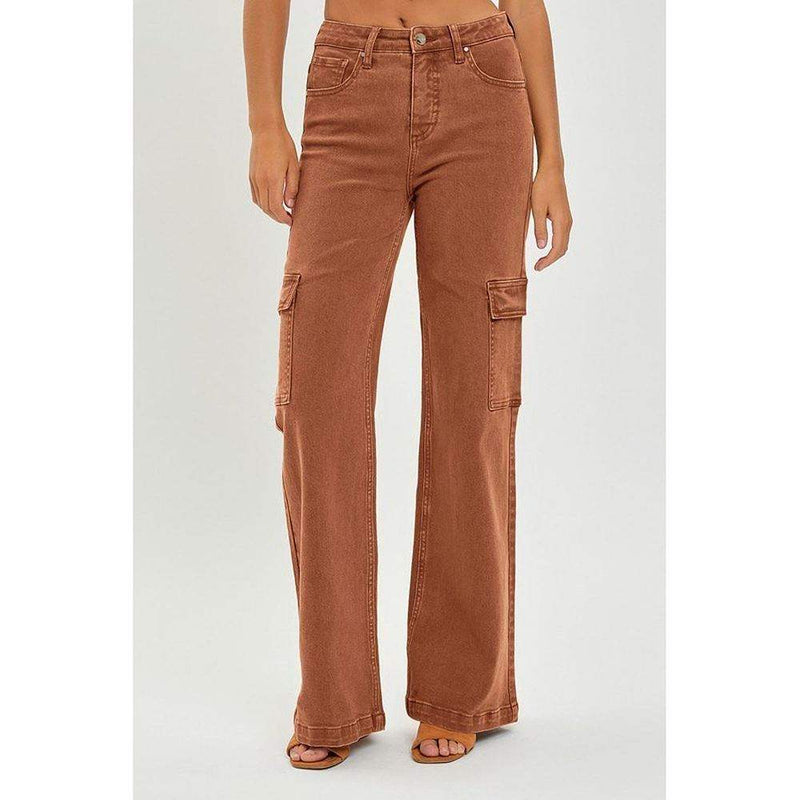 Risen Jeans Women's Espresso Cargo Pants