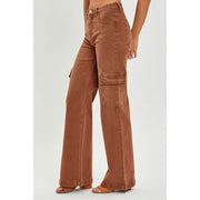 Risen Jeans Women's Espresso Cargo Pants