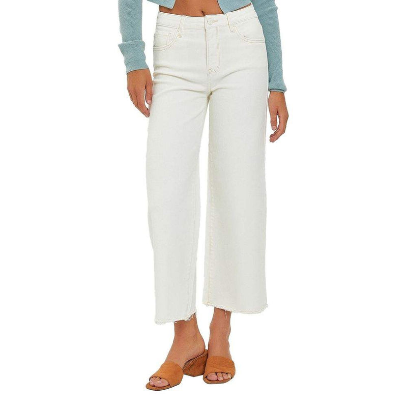 Risen Jeans Women's Tummy Control Cream Jeans