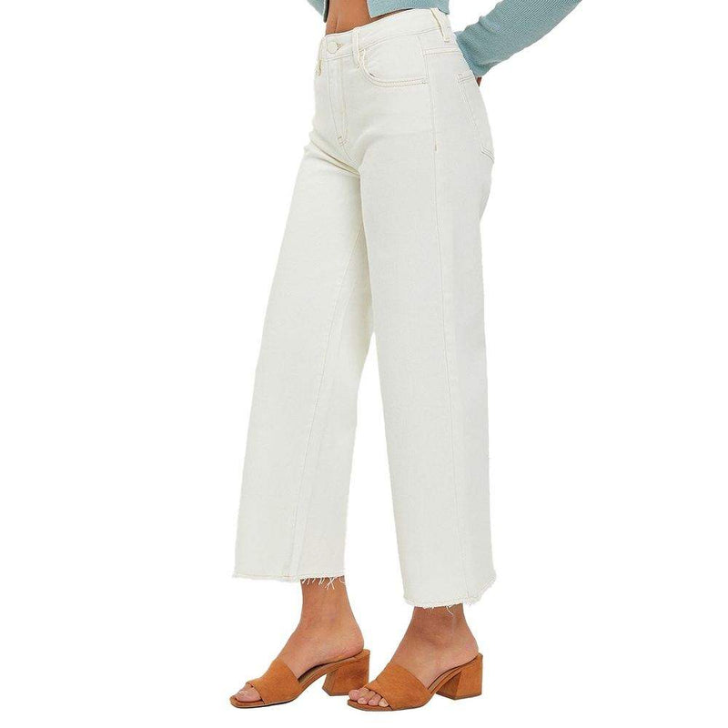 Risen Jeans Women's Tummy Control Cream Jeans