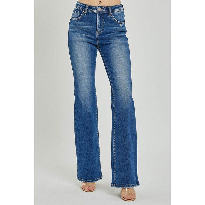 Risen Jeans Mid Rise Skinny Bootcut Jeans