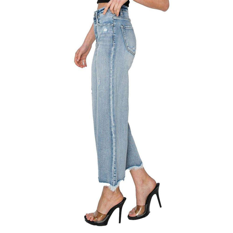 Risen Jeans Women's Light Wash Flare Jeans