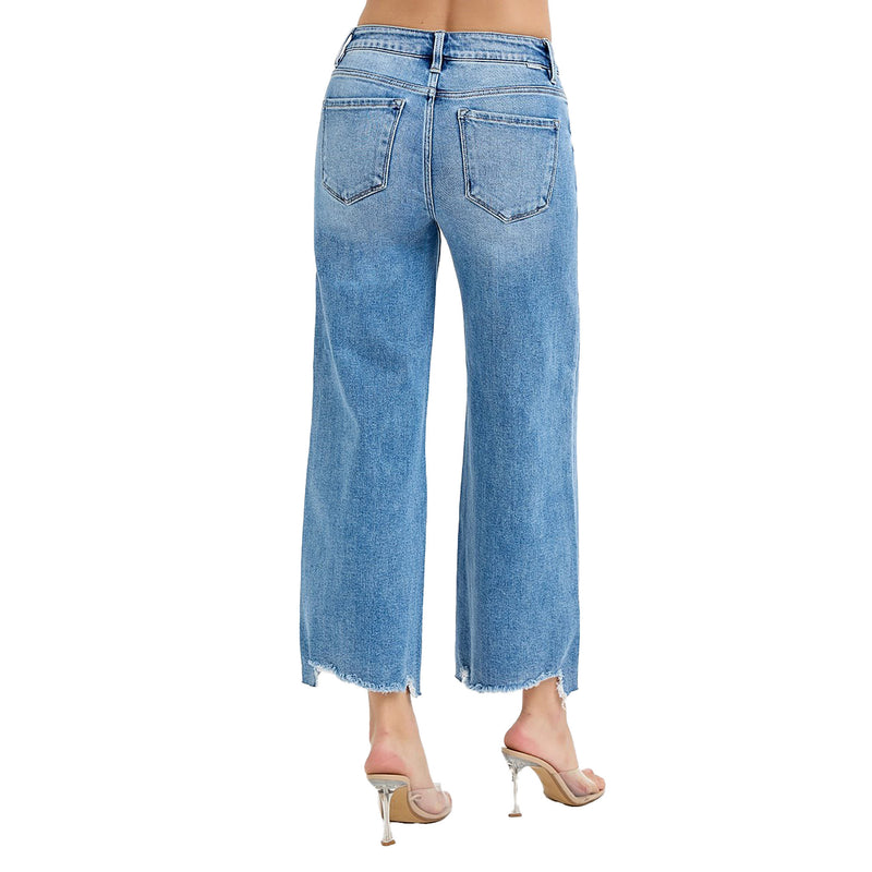 Risen Jeans High Rise Crop Jeans