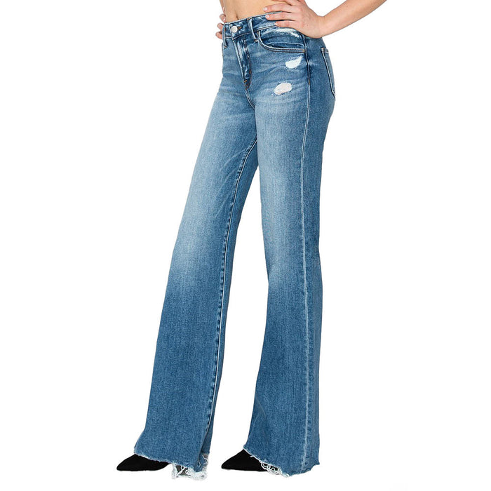 Risen Jeans Women's Medium Wide Leg Tummy Control Jeans