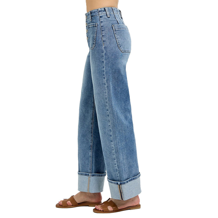 Risen Jeans Women's Medium Button Down Front Pocket Jeans