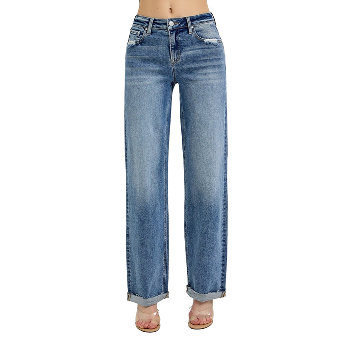 Risen Jeans Womens Medium Wide Baggy Jean