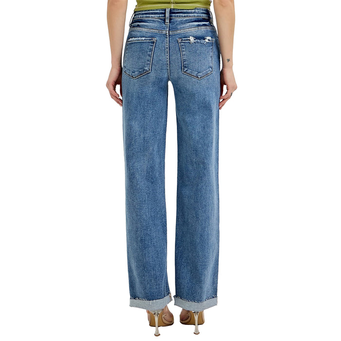 Risen Jeans Womens Medium Wide Baggy Jean