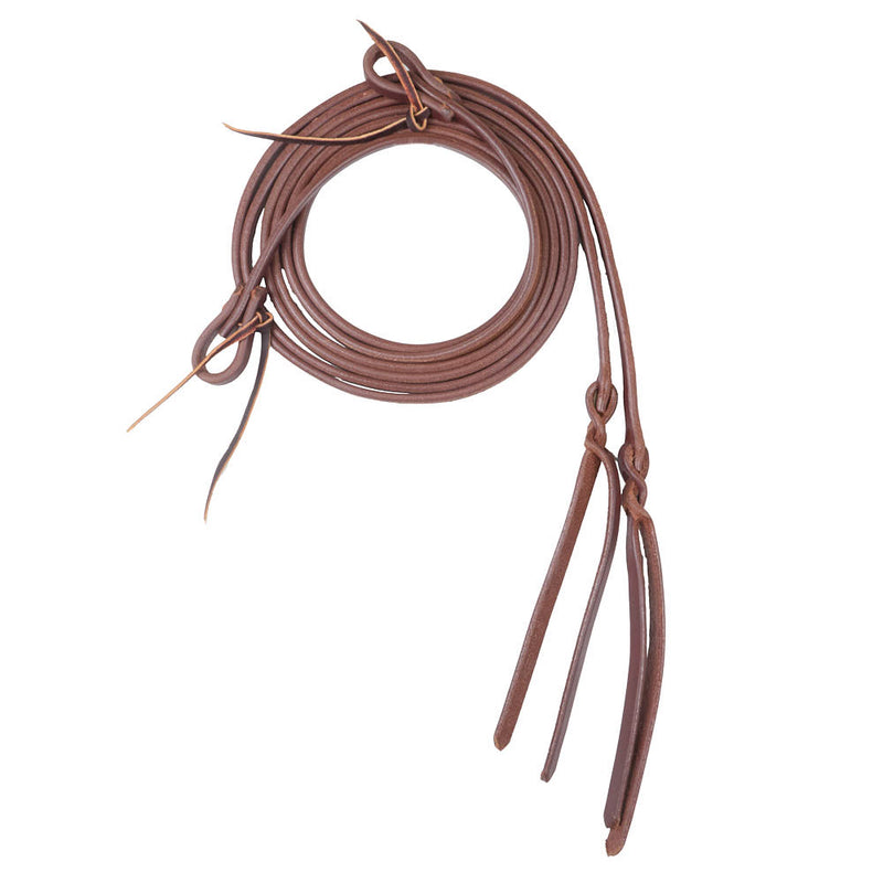NRS 5/8in Heavy Oiled Split Reins with Blood Knot Ends