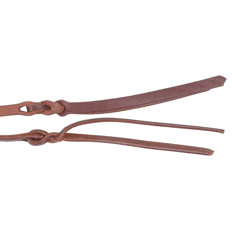 NRS 5/8in Heavy Oiled Split Reins with Blood Knot Ends
