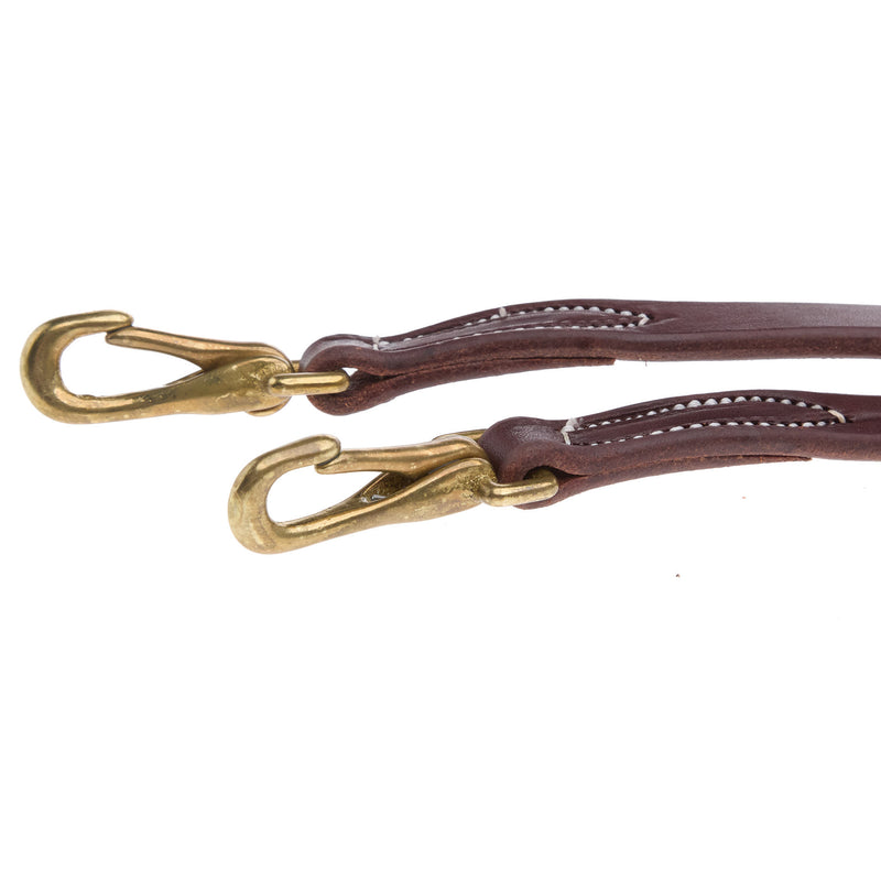 NRS 5/8in Oiled Split Reins w/Snaps