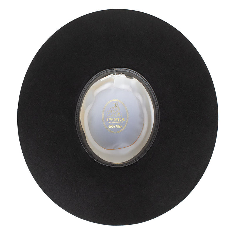 Resistol Chute 5 7X Black Open Crown Felt
