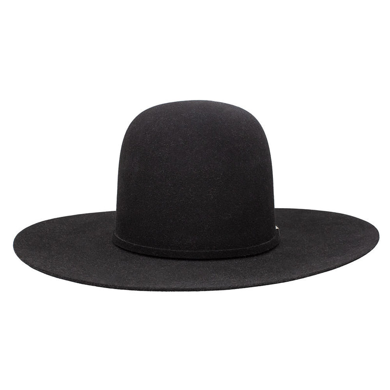 Resistol Five Star Black Open Crown 4 1/4in Brim Felt Hat