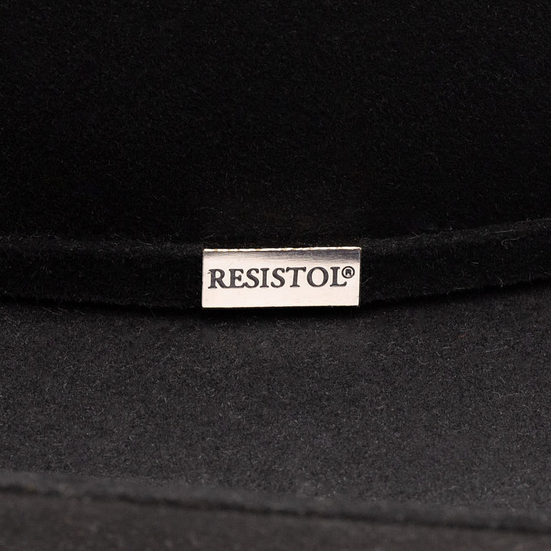 Resistol Five Star Black Open Crown 4 1/4in Brim Felt Hat