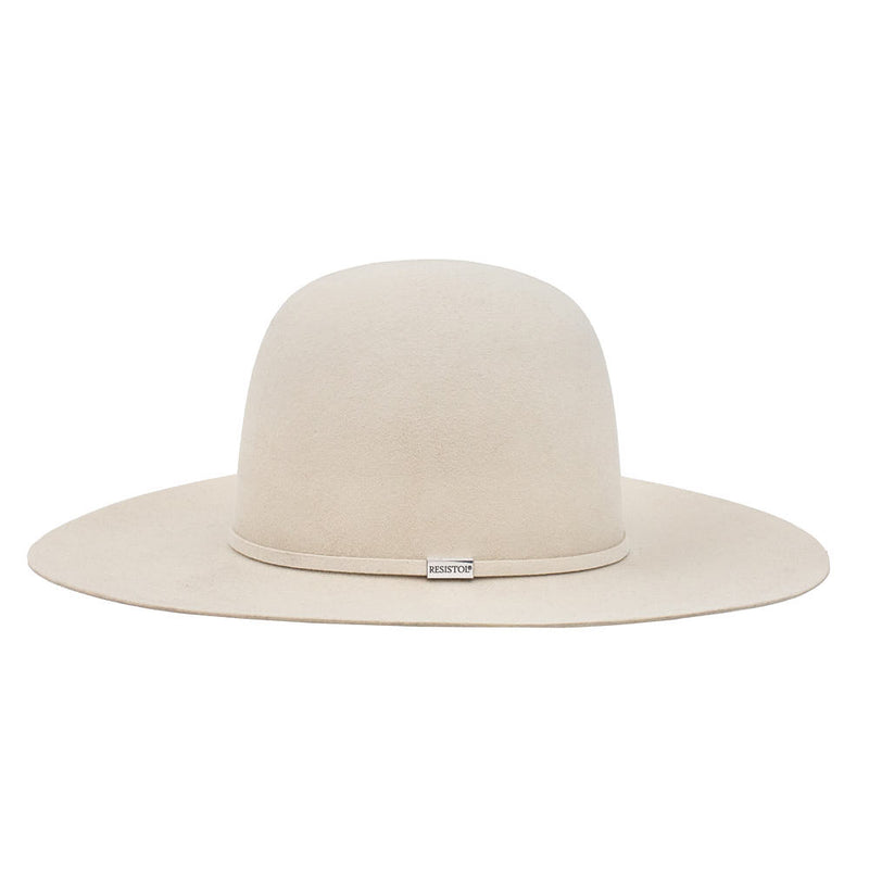 Resistol Five Star Silverbelly Open Crown 4 1/4in Brim Felt Hat