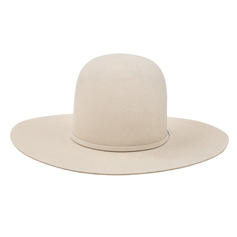 Resistol Five Star Silverbelly Open Crown 4 1/4in Brim Felt Hat