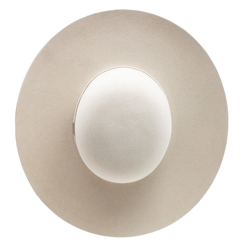 Resistol Five Star Silverbelly Open Crown 4 1/4in Brim Felt Hat