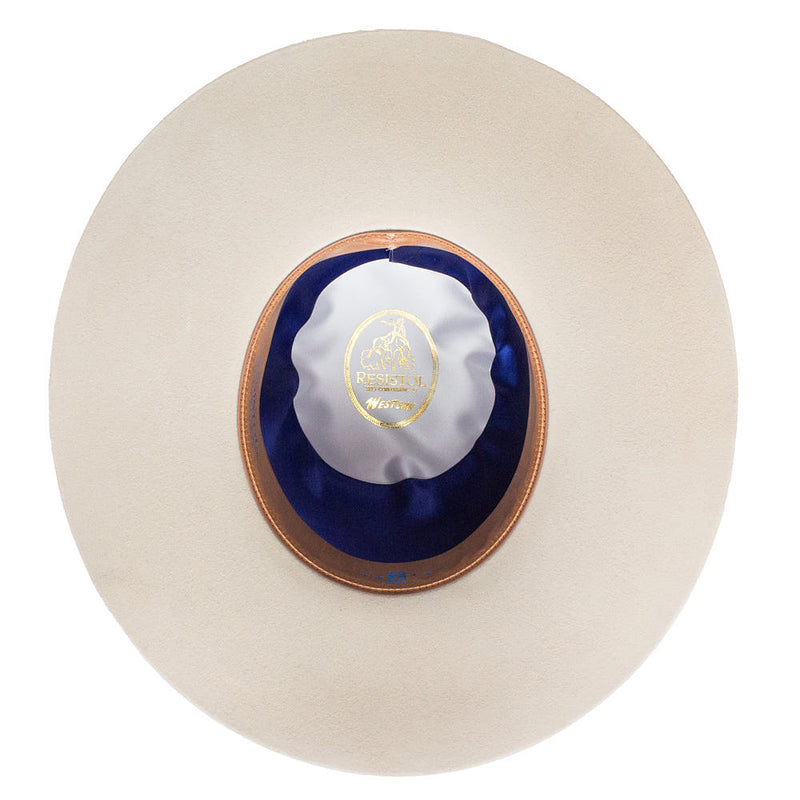 Resistol Five Star Silverbelly Open Crown 4 1/4in Brim Felt Hat