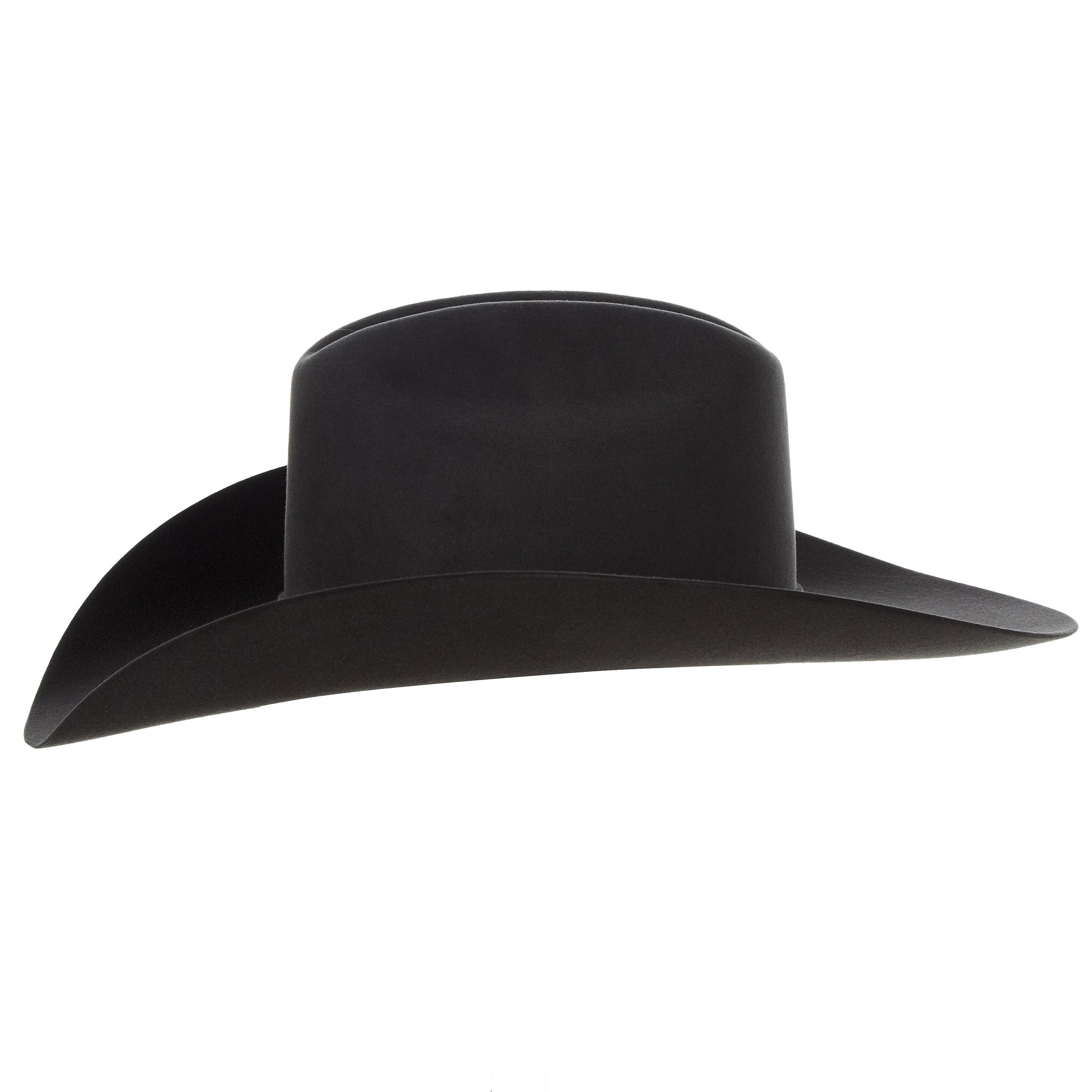 Resistol 6X Logan Charcoal 4 1/4in Brim Pre-Creased Felt Cowboy Hat