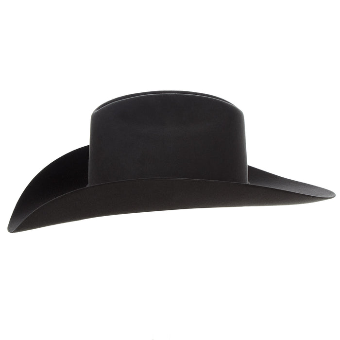Resistol 6X Logan Charcoal 4 1/4in Brim Pre-Creased Felt Cowboy Hat