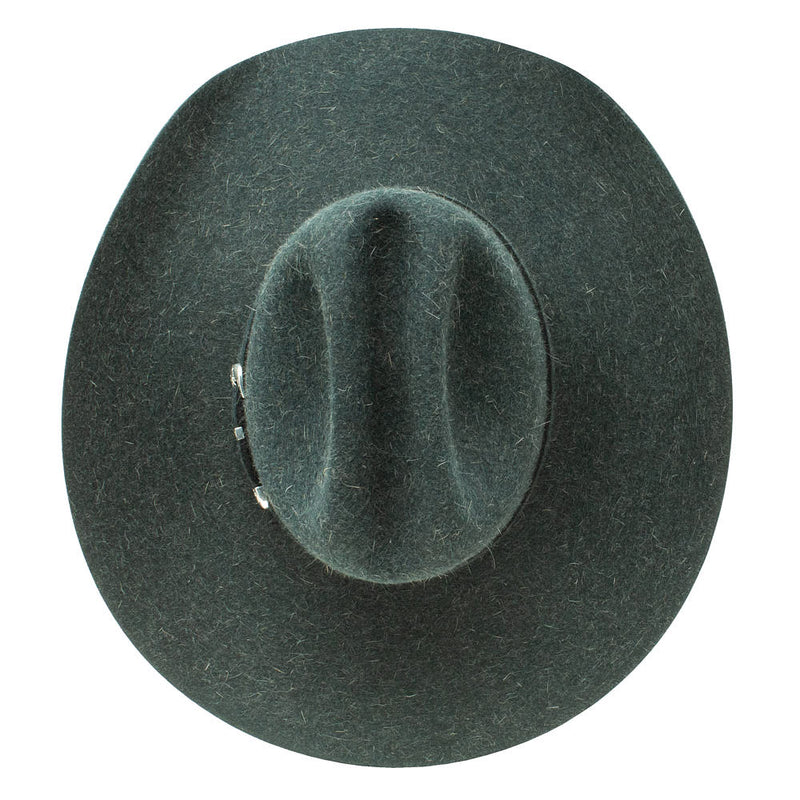 Resistol 6X Midnight Mix Hunter Green 4 1/4in Brim Precreased Felt Hat