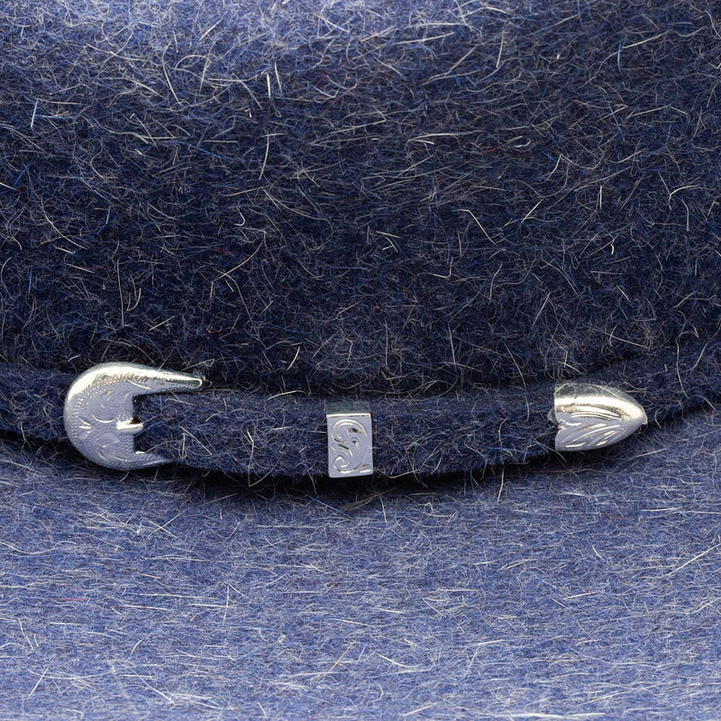 Resistol 6X Midnight Mix Blue 4 1/4in Brim Precreased Felt Hat
