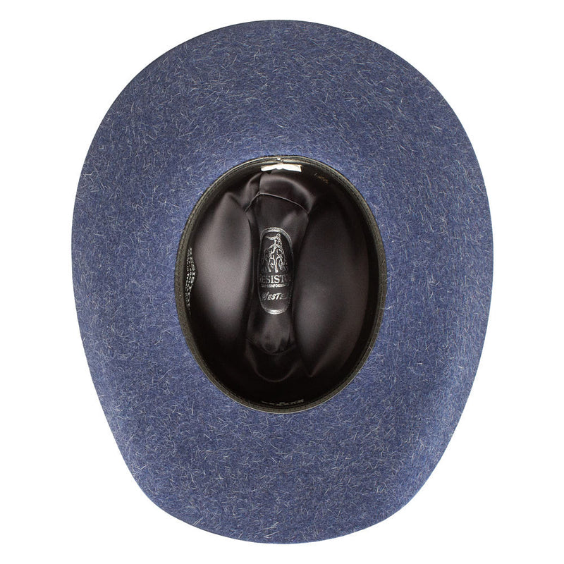 Resistol 6X Midnight Mix Blue 4 1/4in Brim Precreased Felt Hat