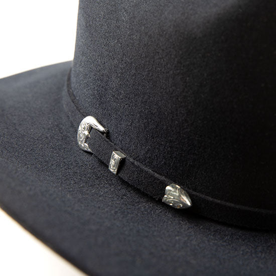 Resistol 6X Midnight Navy 4 1/4in Brim Open Crown