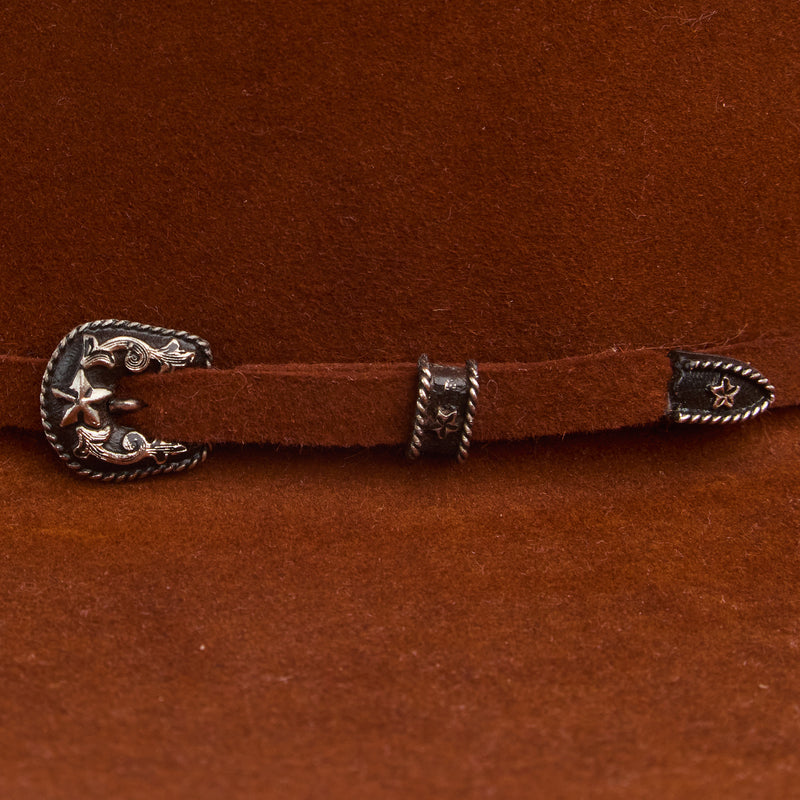Resistol 30X Rusty Spur 4 1/4in Brim Open Crown Felt Hat