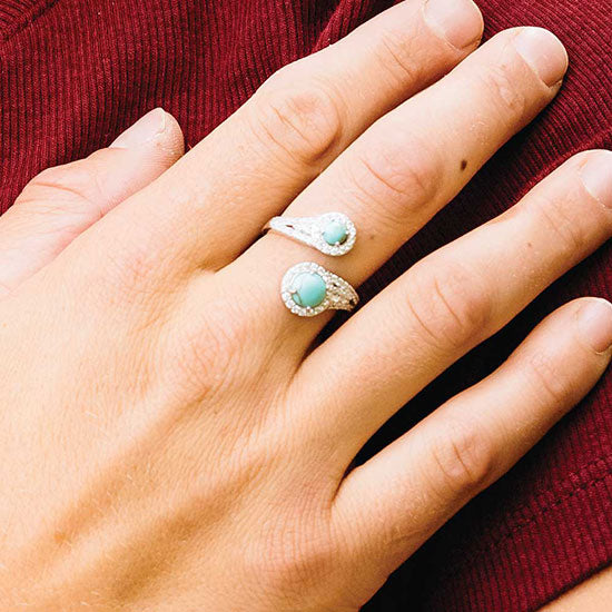 Montana Silversmiths Fearless Luster Turquoise Ring