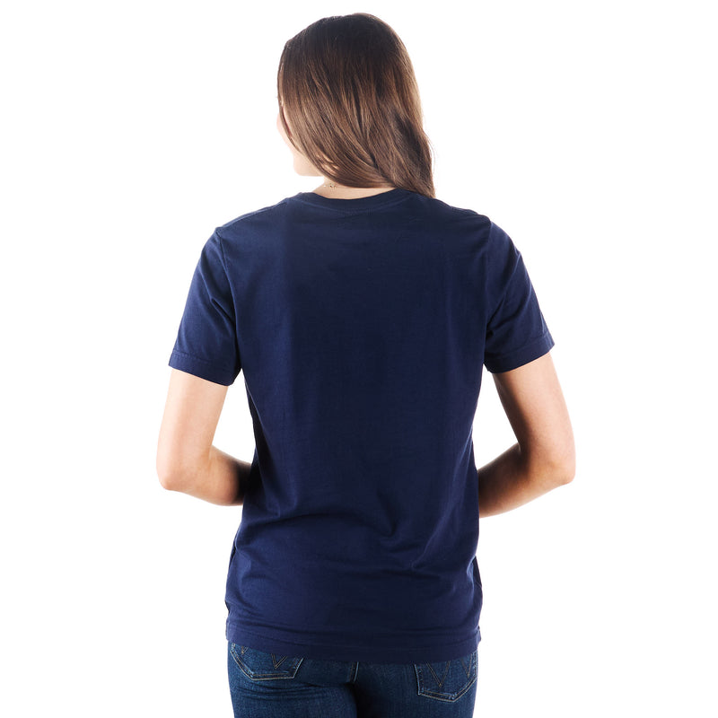 Rodeo Hippie Navy Embroidered Howdy Tee