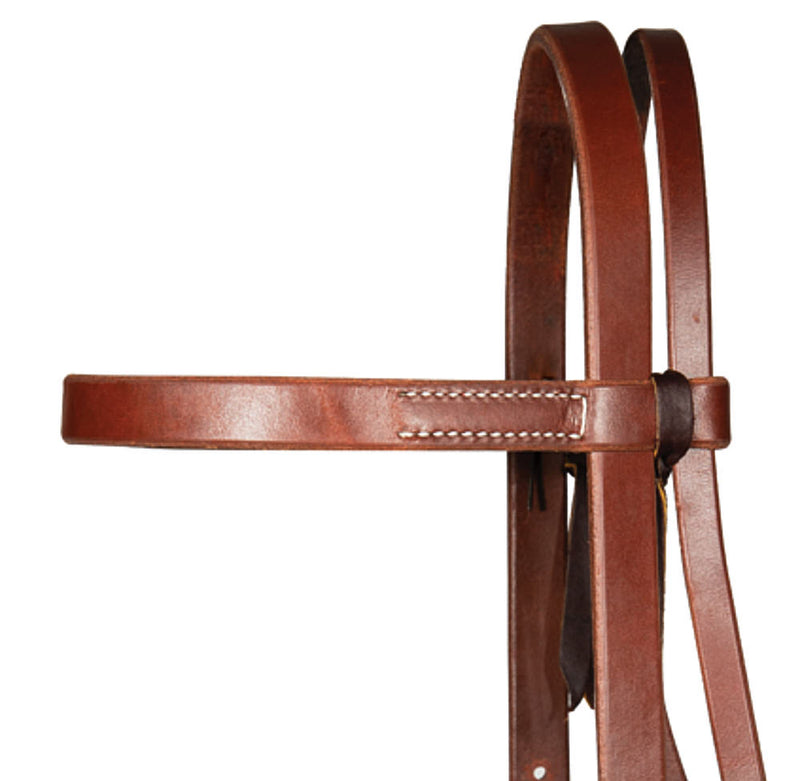 Professionals Choice 3/4in Silver Double Buckle Ranch Browband Headstall