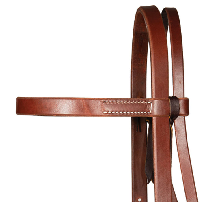Professionals Choice 3/4in Silver Double Buckle Ranch Browband Headstall